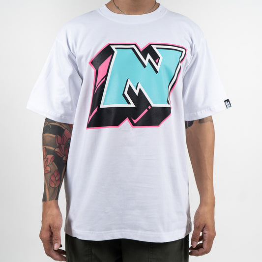 N Brick Blazer Tee - White