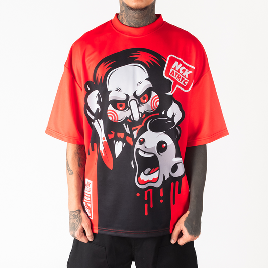 Jigsaw Jersey Tee - Red