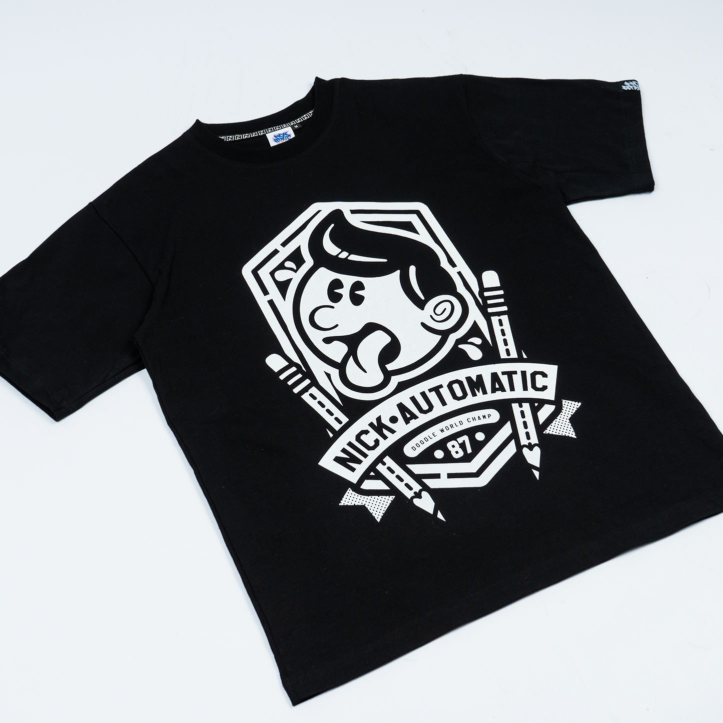 Pencil Crew V2 Tee (Black)