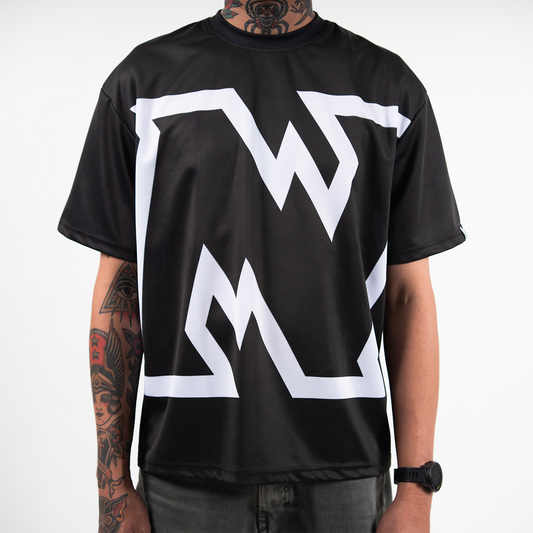 N Logo Brick Jersey Tee - Black