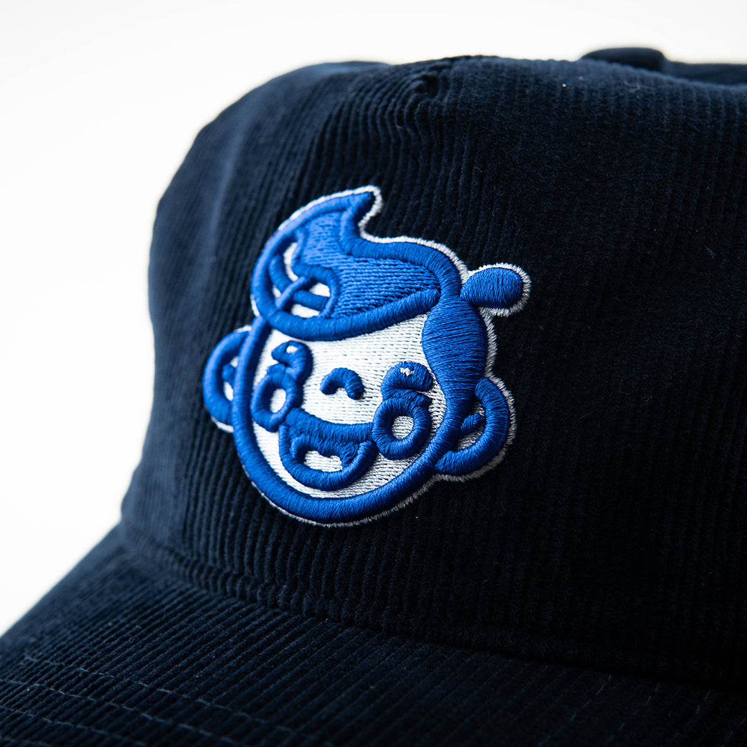 HKL Corduroy Baseball Cap - Navy