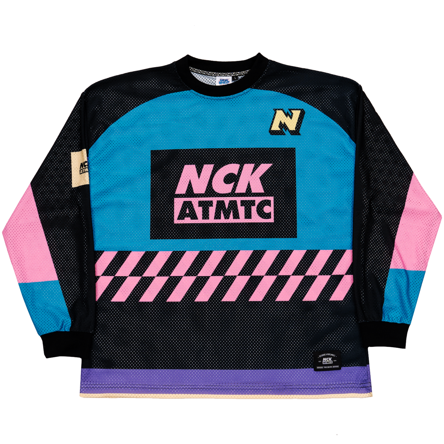 Vizcaya Longsleeve Jersey Tee - Black/Blue