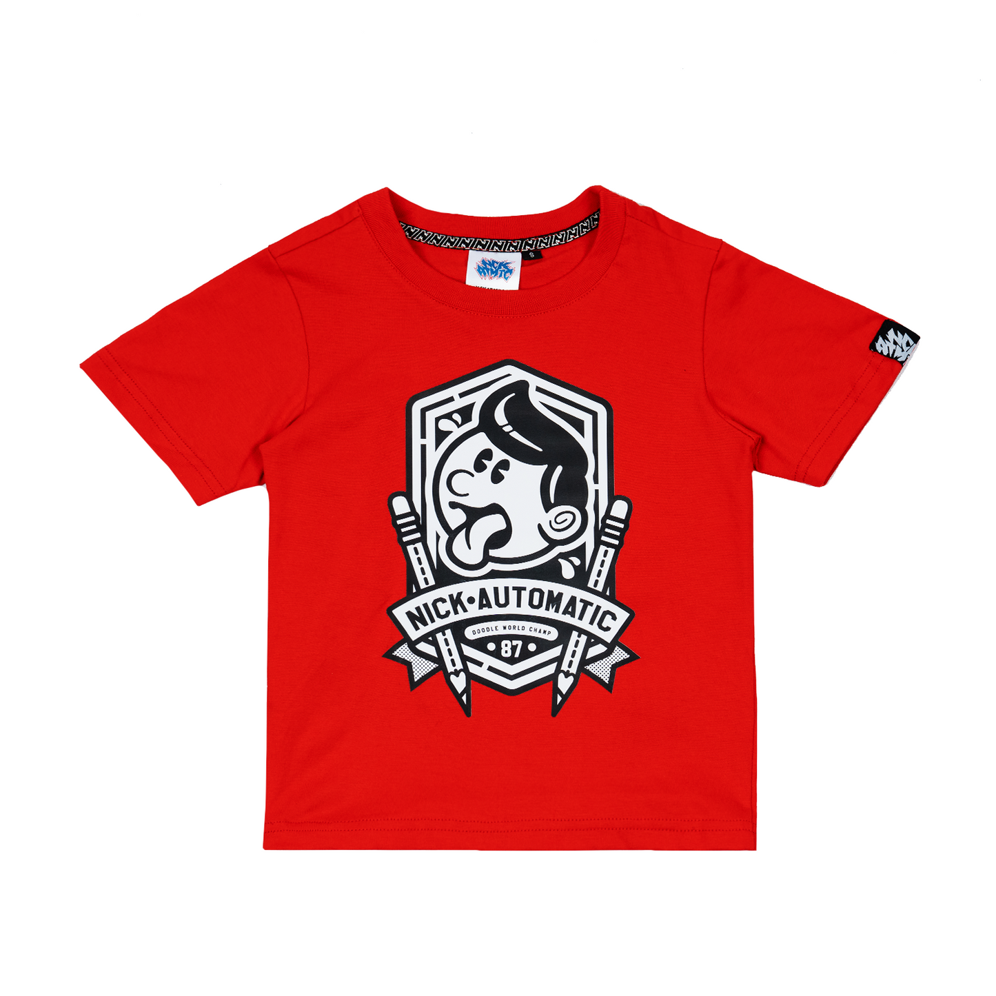 Pencil Crew V2 KIDS Tee (Red)