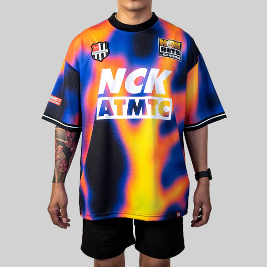 Block Heatmap Jersey Tee - Lava