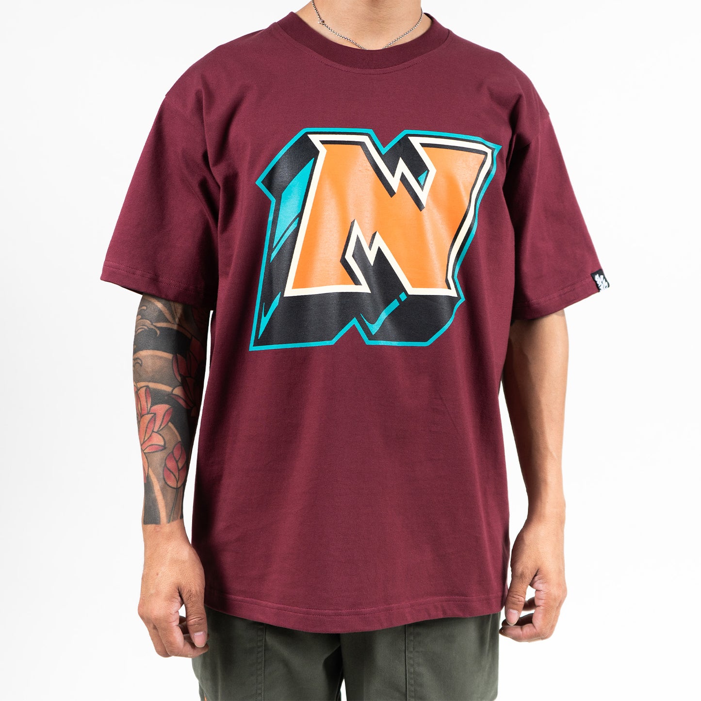 N Brick Blazer Tee (Maroon)