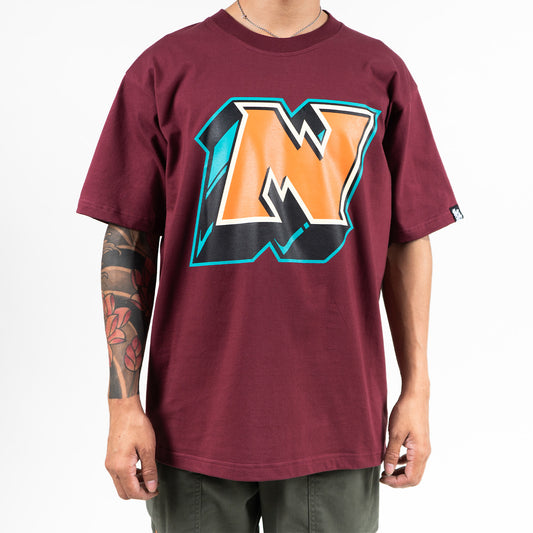 N Brick Blazer Tee - Maroon