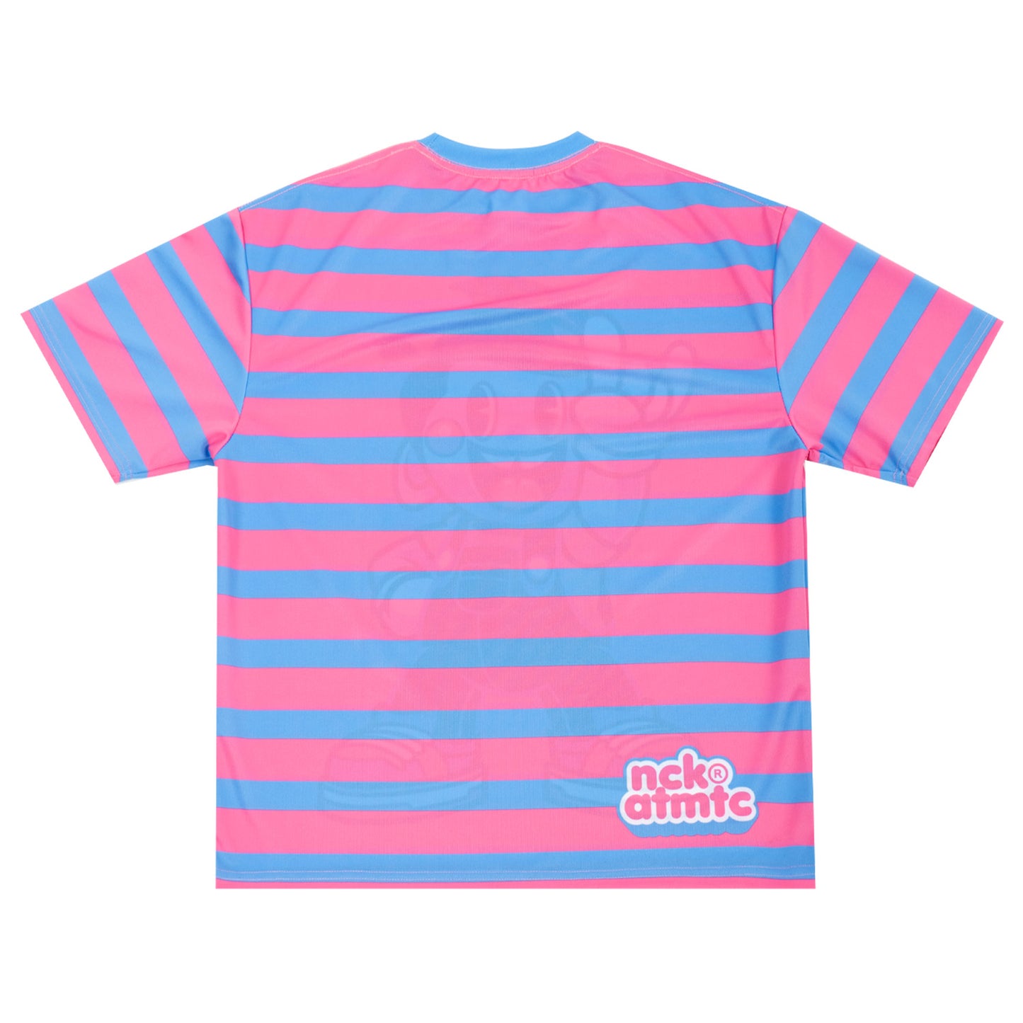 Let's Rock Stripes Jersey Tee - Pink/Blue