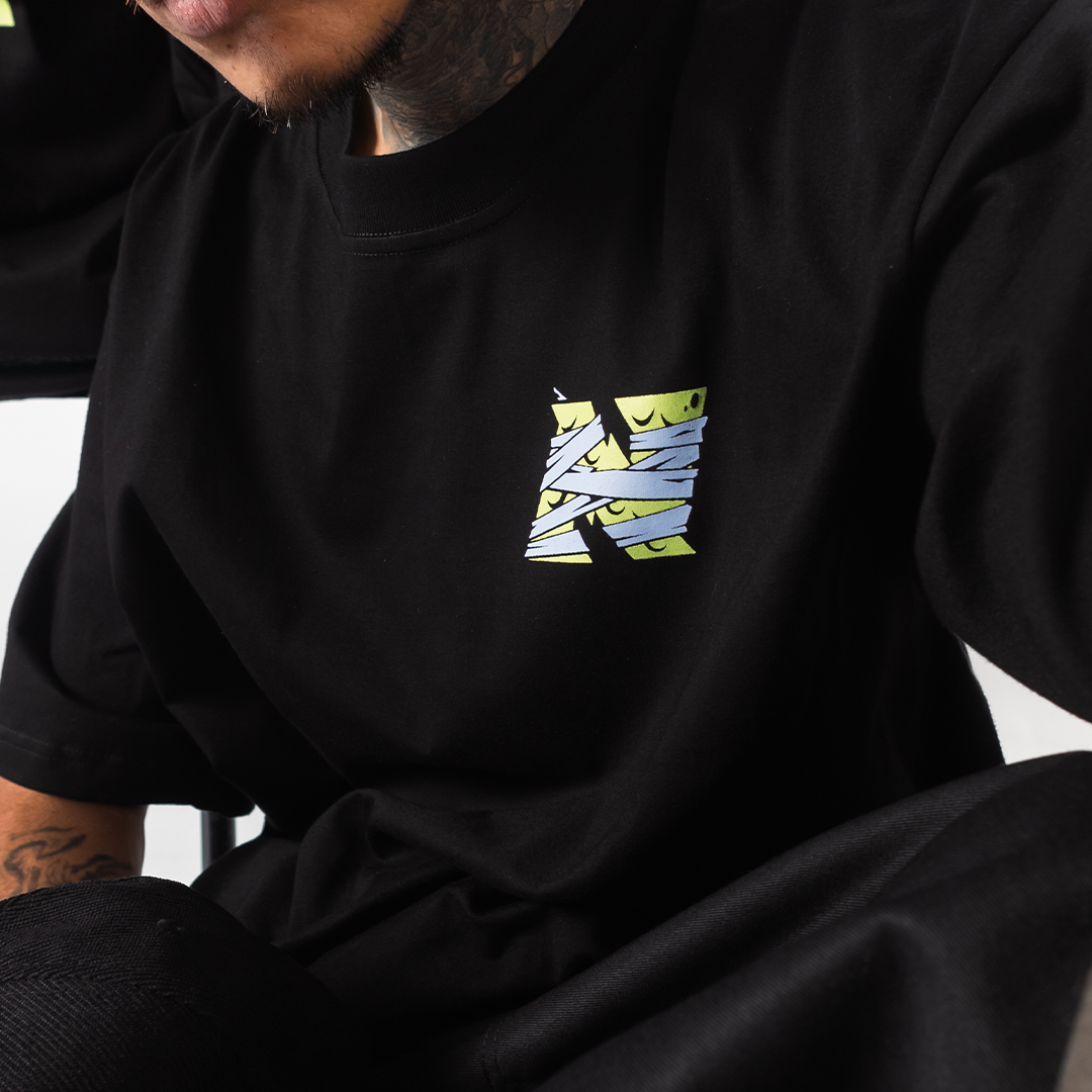 Mummy Block Logo Tee - Black