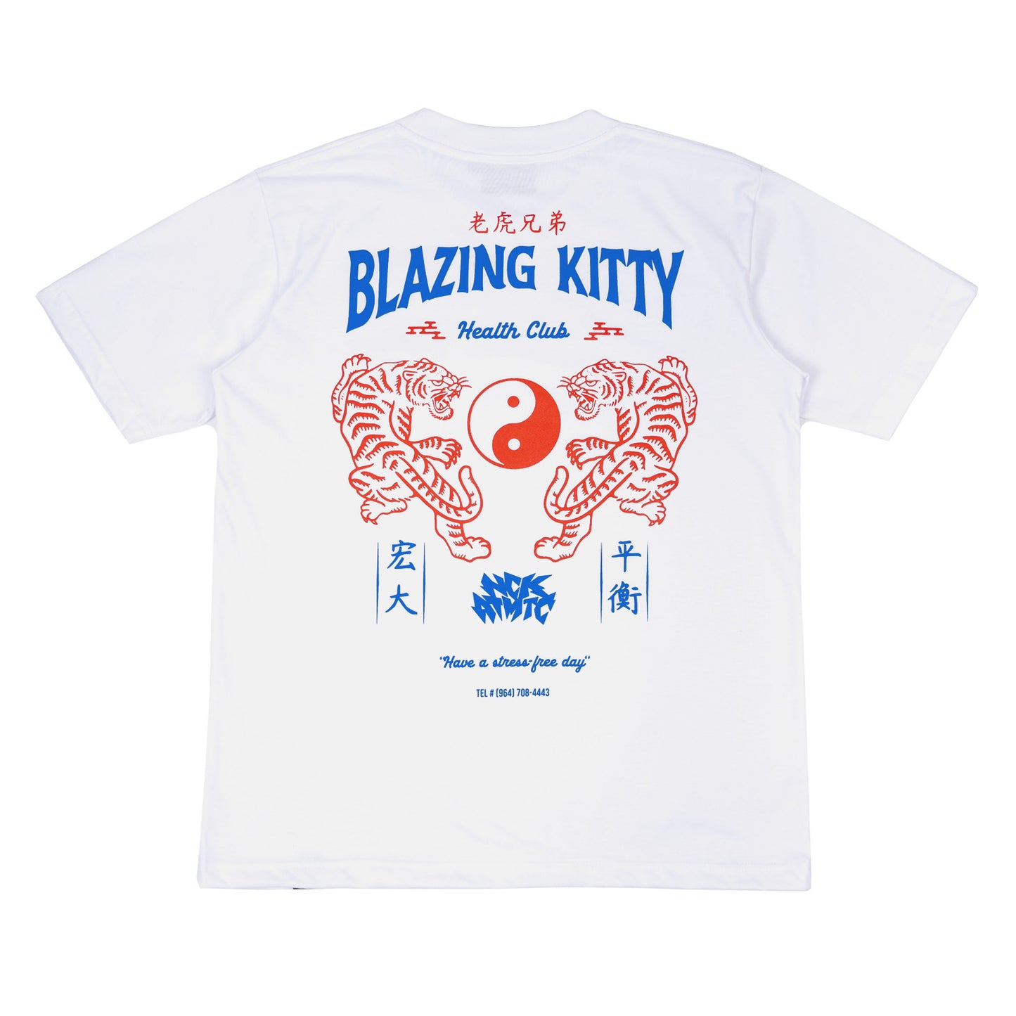 Blazing Kitty Tee - White