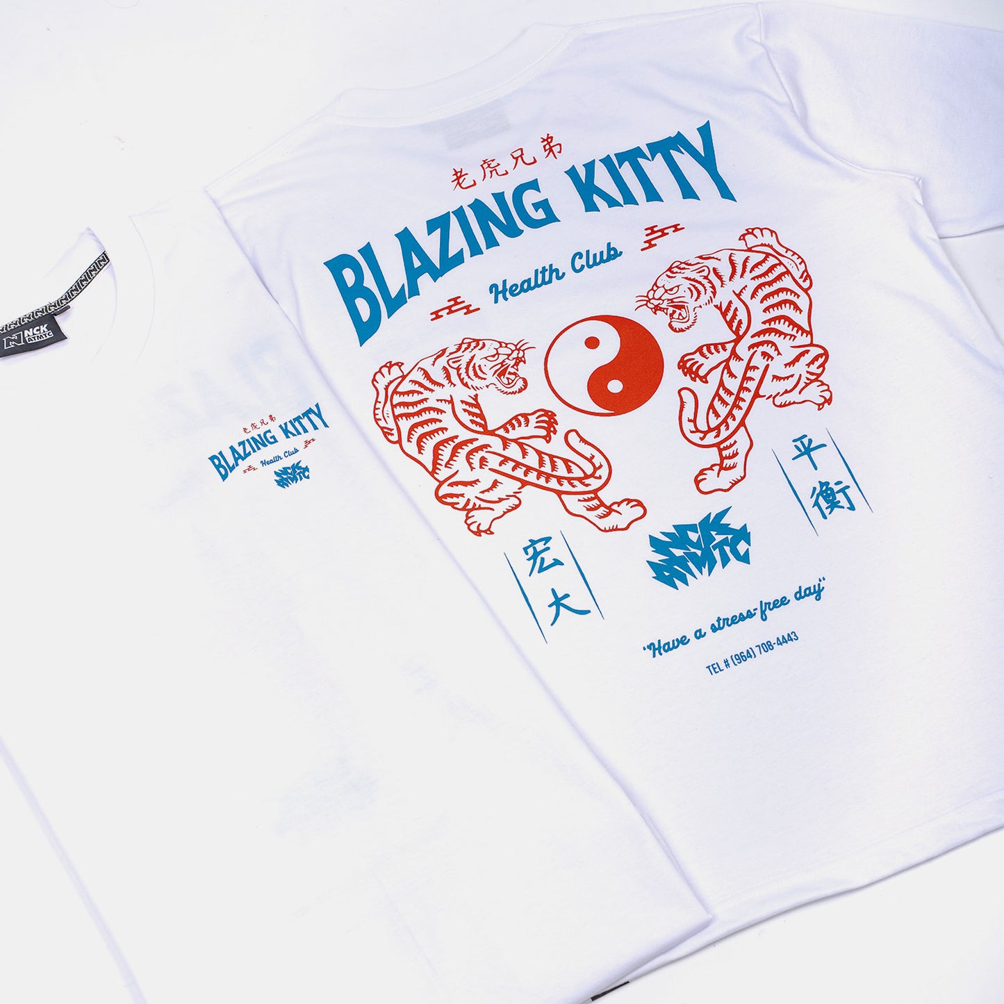 Blazing Kitty Tee - White