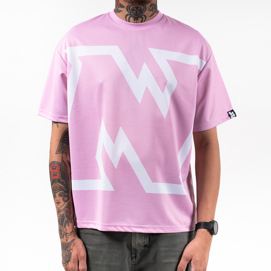 N Logo Brick Jersey Tee - Blush