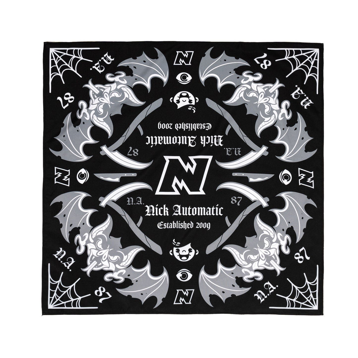 Bats Bandana - Black