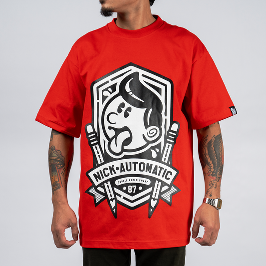 Pencil Crew V2 Tee - Red