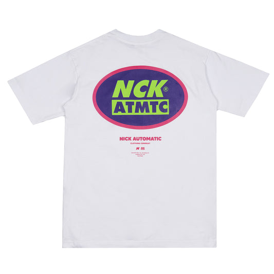 Block Badge Tee - White