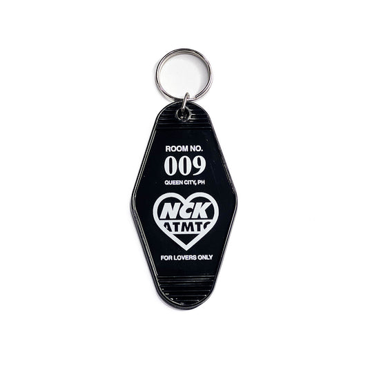 For Lovers Motel Keychain - Black