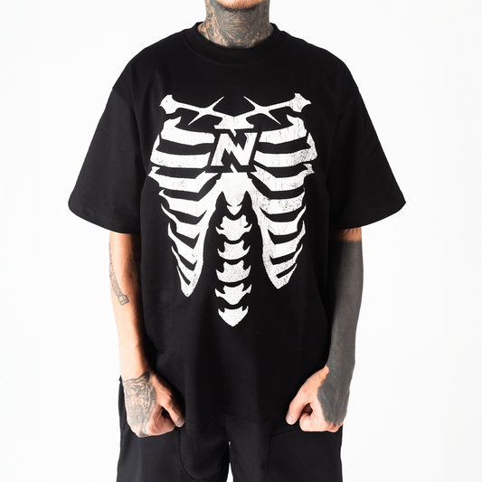Ribcage Tee  - Black