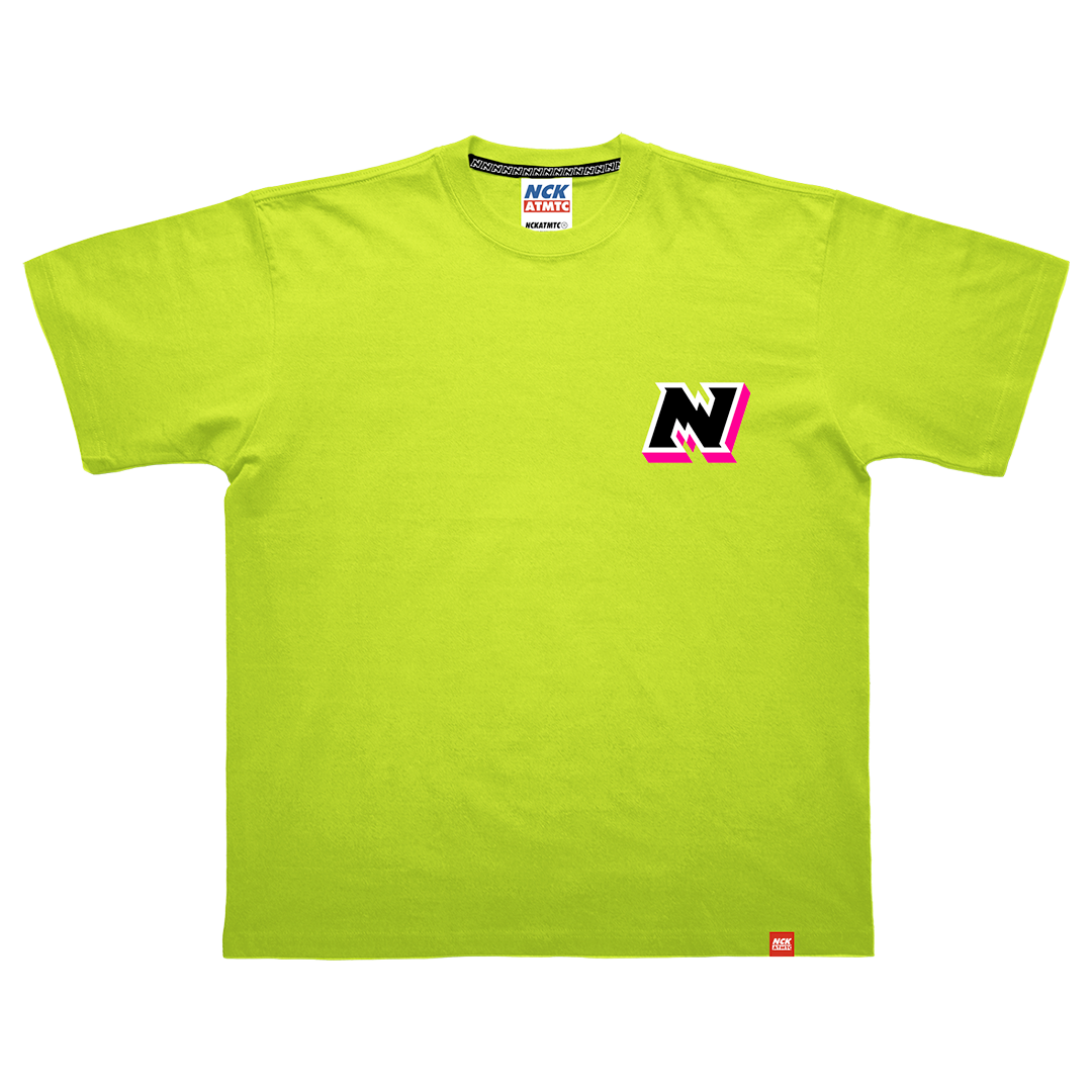 Block Badge Tee - Plasma Green