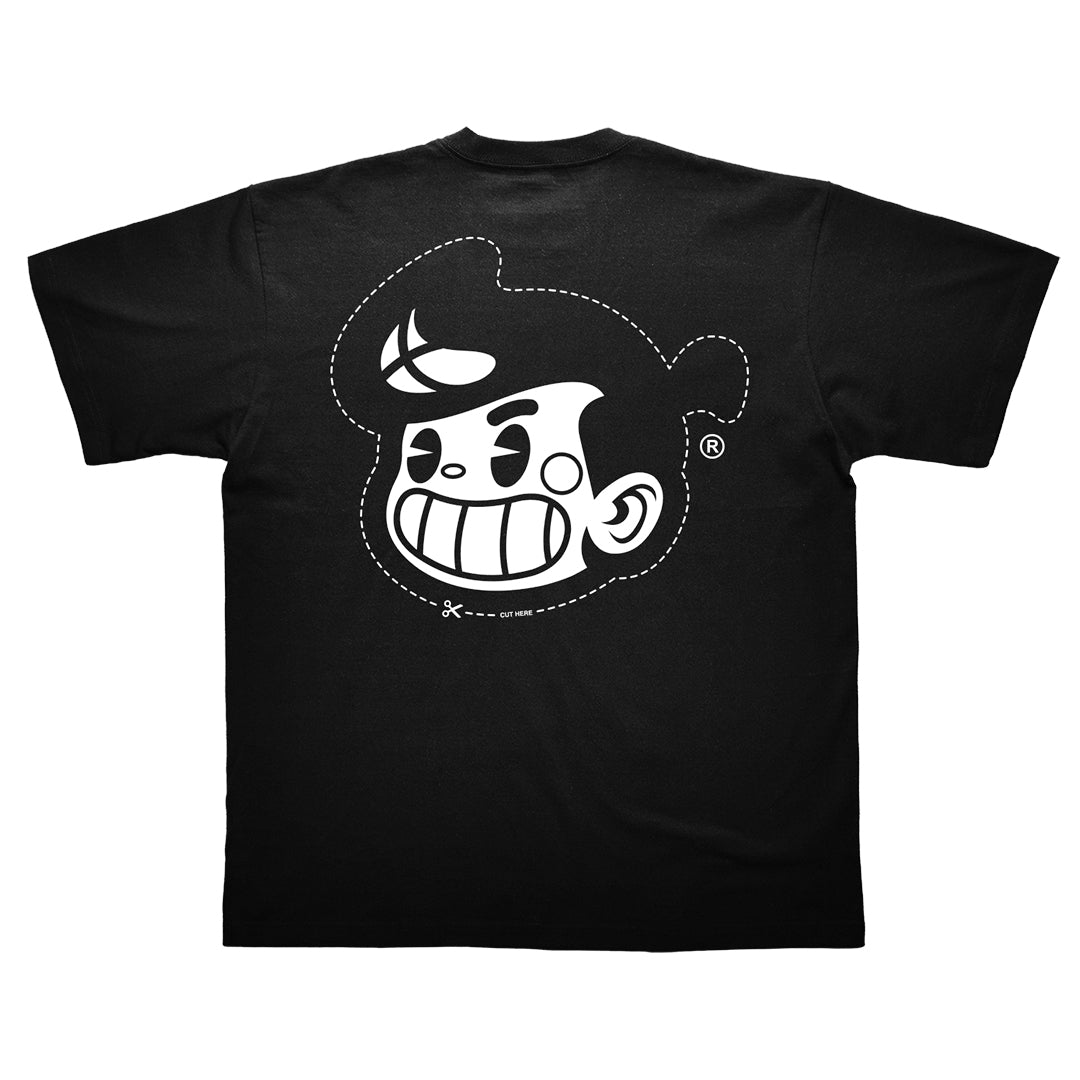 Cut-out Head Logo  - Black