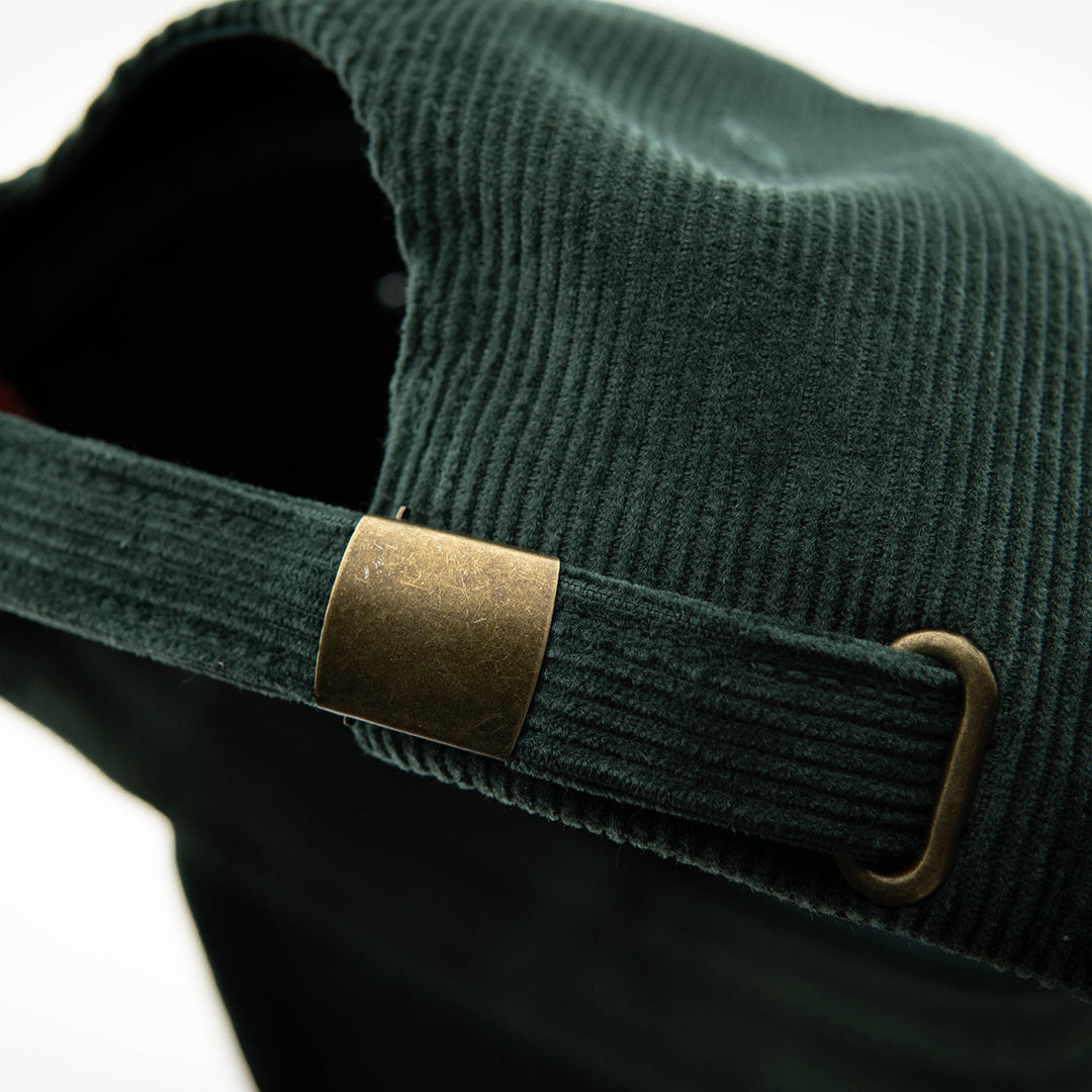 HKL Corduroy Baseball Cap - Forest Green