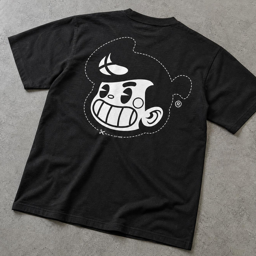 Cut-out Head Logo  - Black