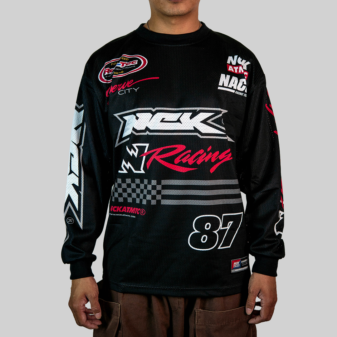 Swerve Long Sleeve Jersey Tee - Black