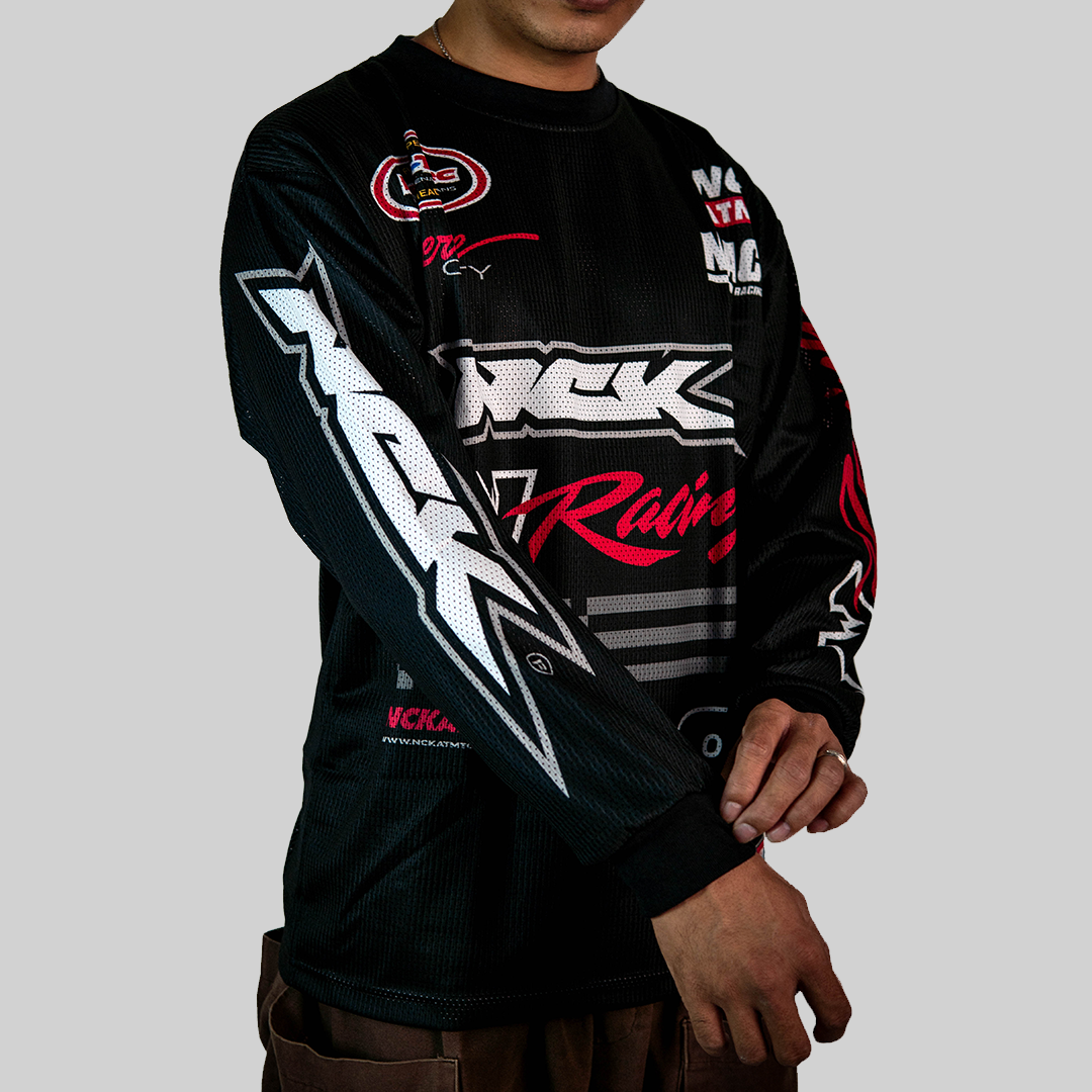 Swerve Long Sleeve Jersey Tee - Black