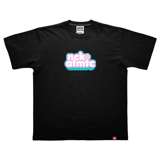 Bubble Text Tee - Candy Black