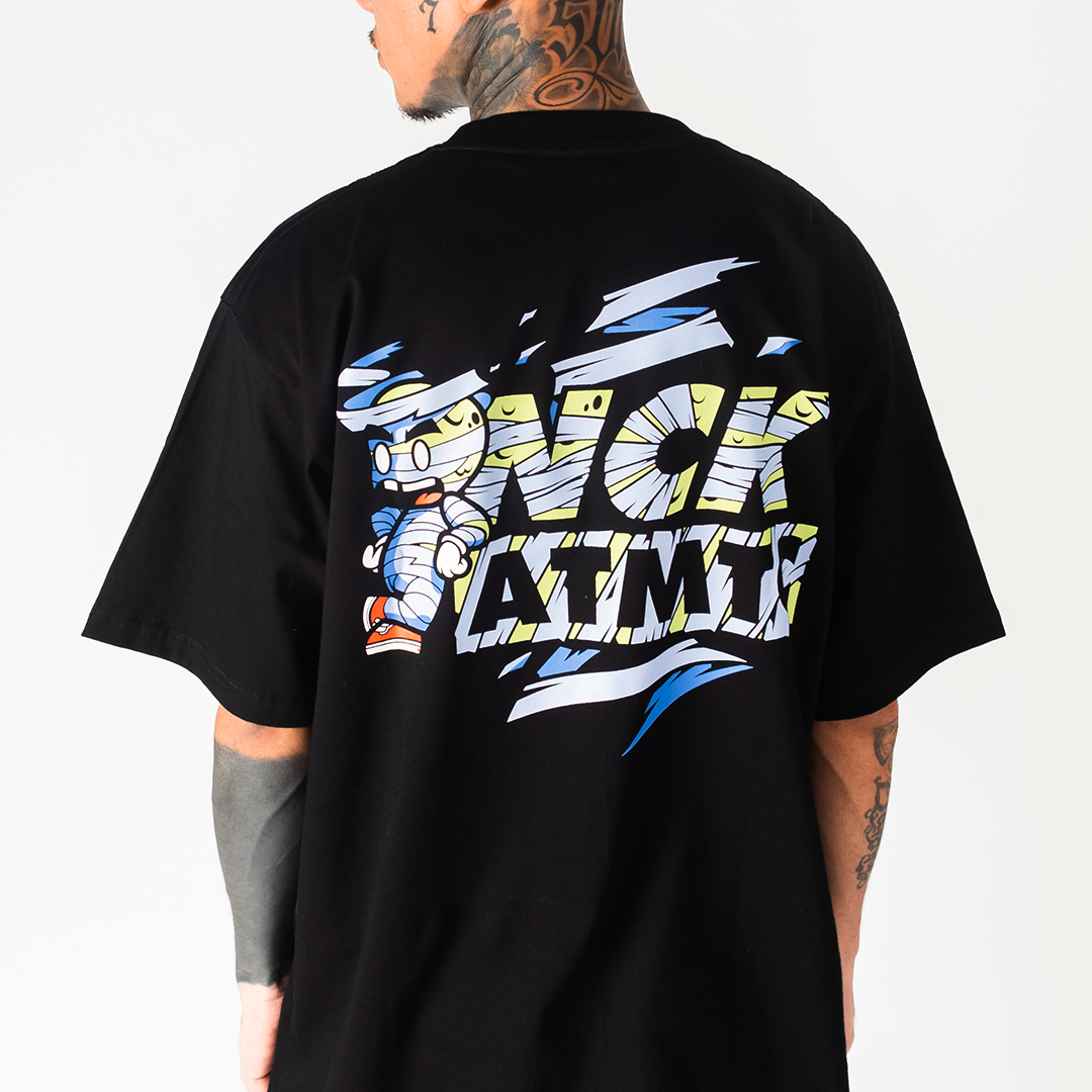 Mummy Block Logo Tee  - Black