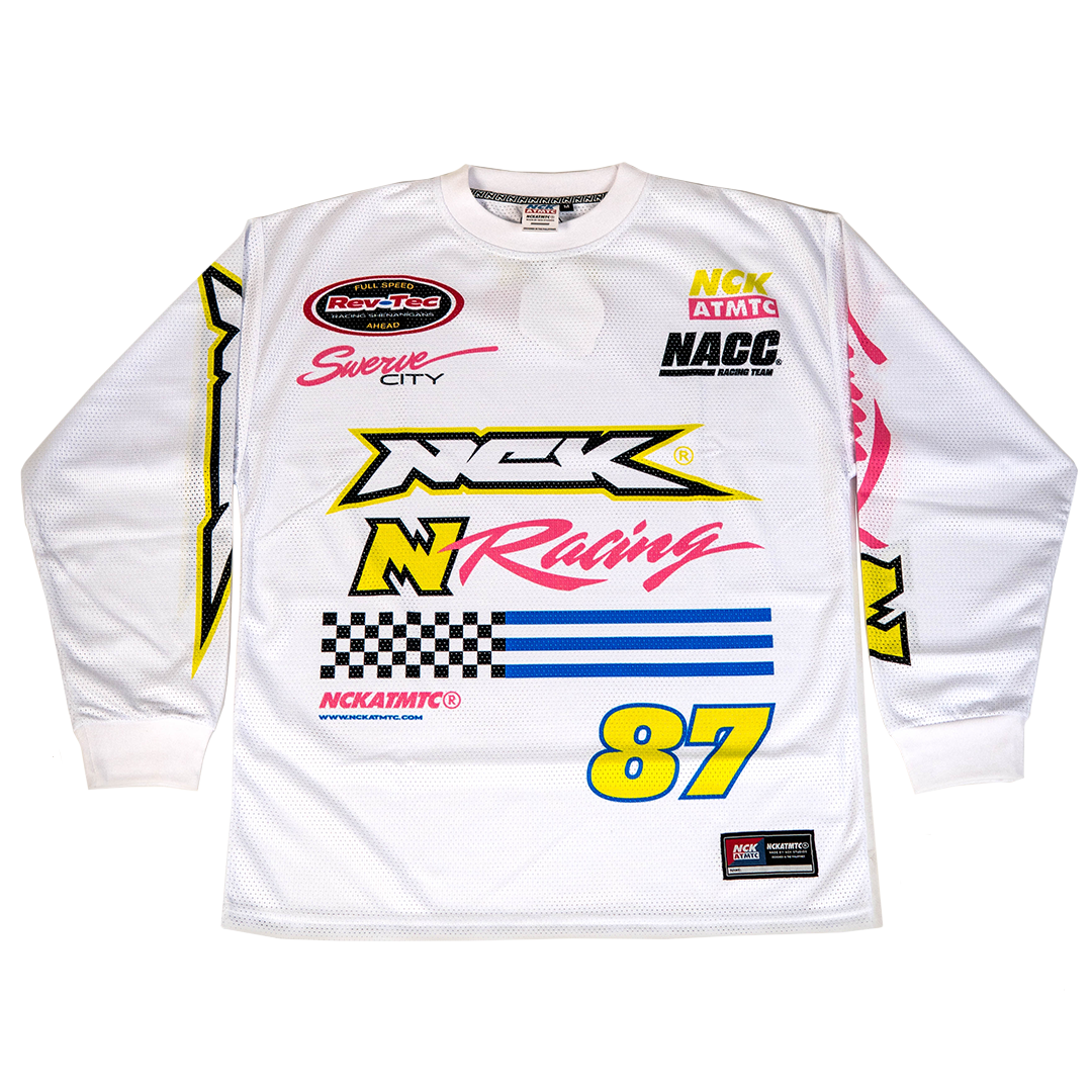 Swerve Long Sleeve Jersey Tee - White
