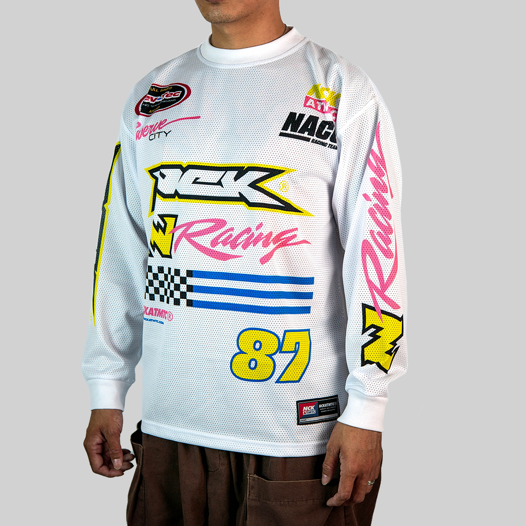 Swerve Long Sleeve Jersey Tee - White