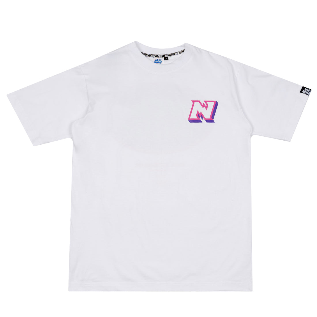 Block Badge Tee - White – Nick Automatic