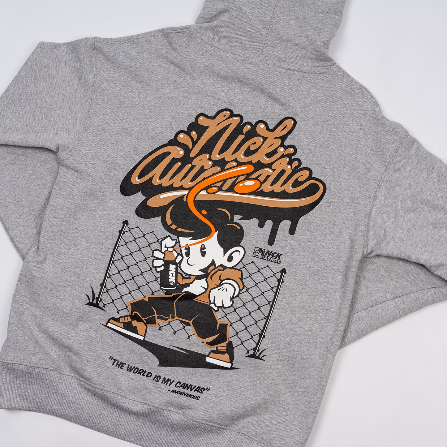 Splatpunk Pullover Hoodie (Heather Grey)