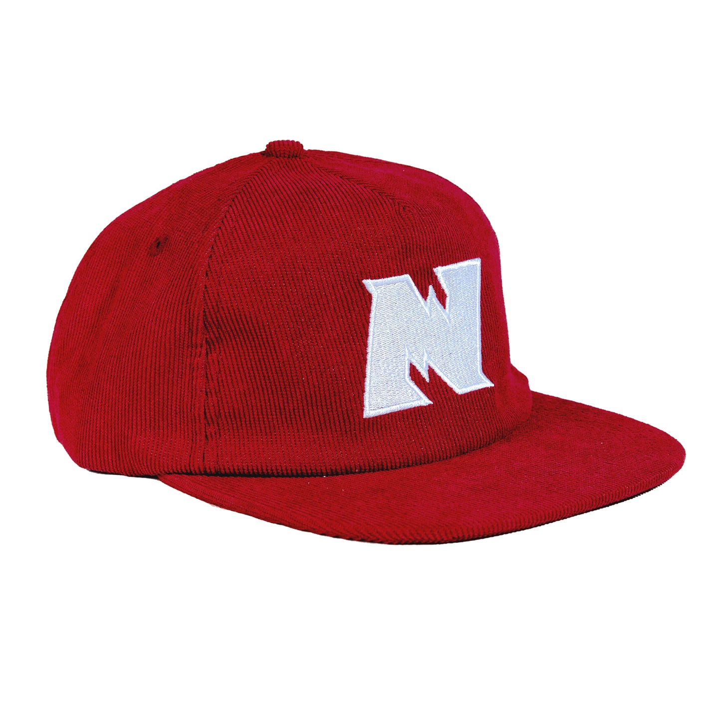 N Logo Corduroy Strapback  - Red