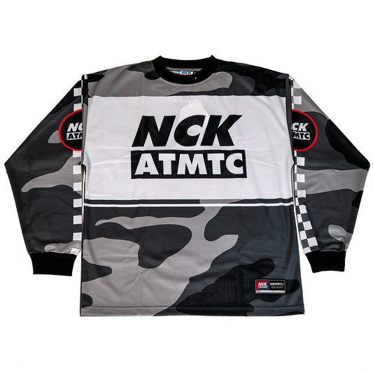 Moto Badger Long Sleeve Jersey Tee - Cement Camo