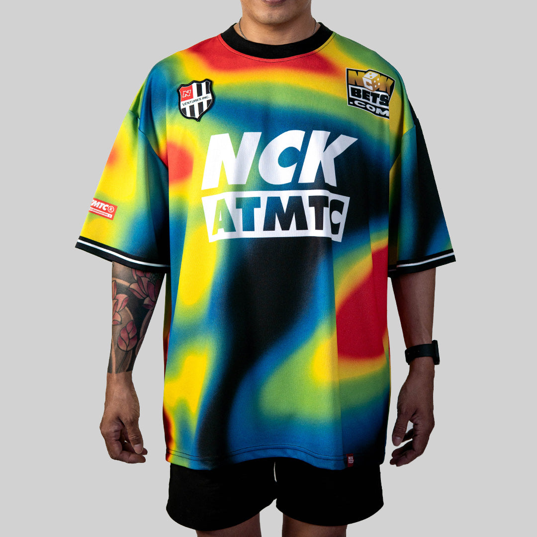 Block Heatmap Jersey Tee - Gecko
