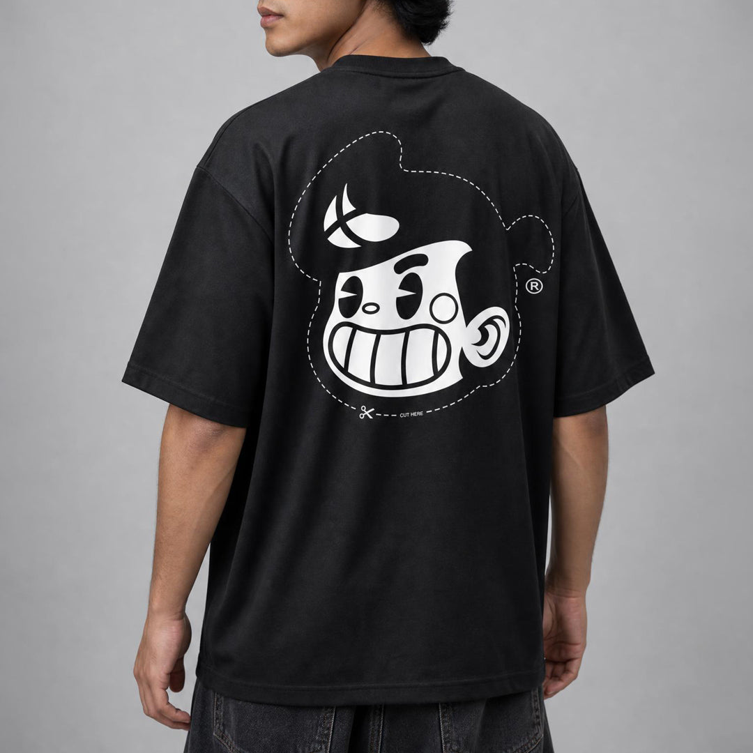 Cut-out Head Logo  - Black