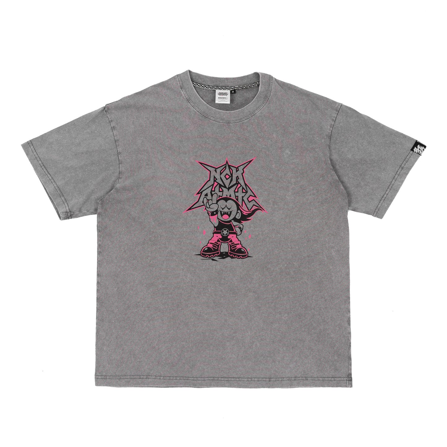 World Tour Box Fit Tee (Acid Grey)