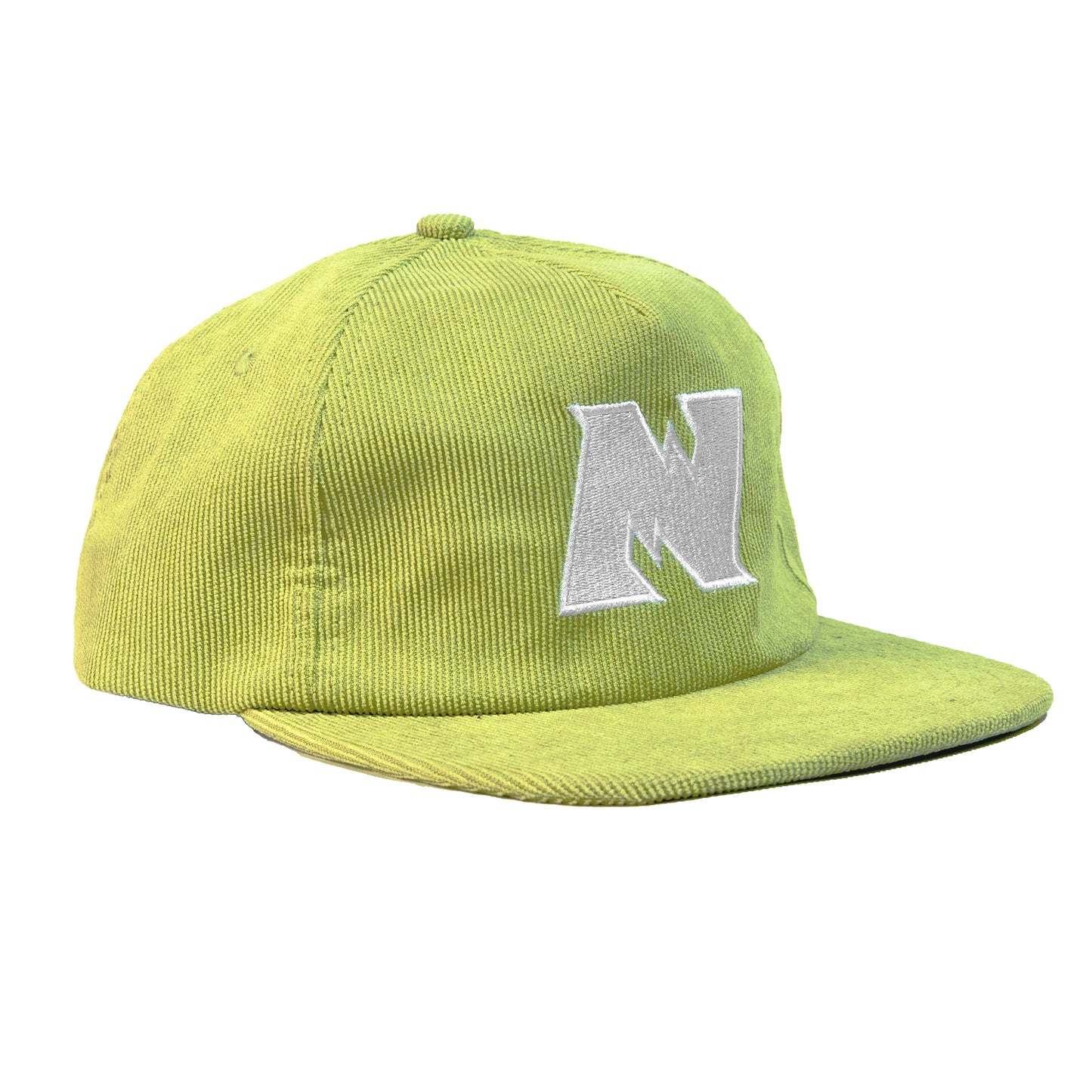 N Logo Corduroy Strapback  - Lime
