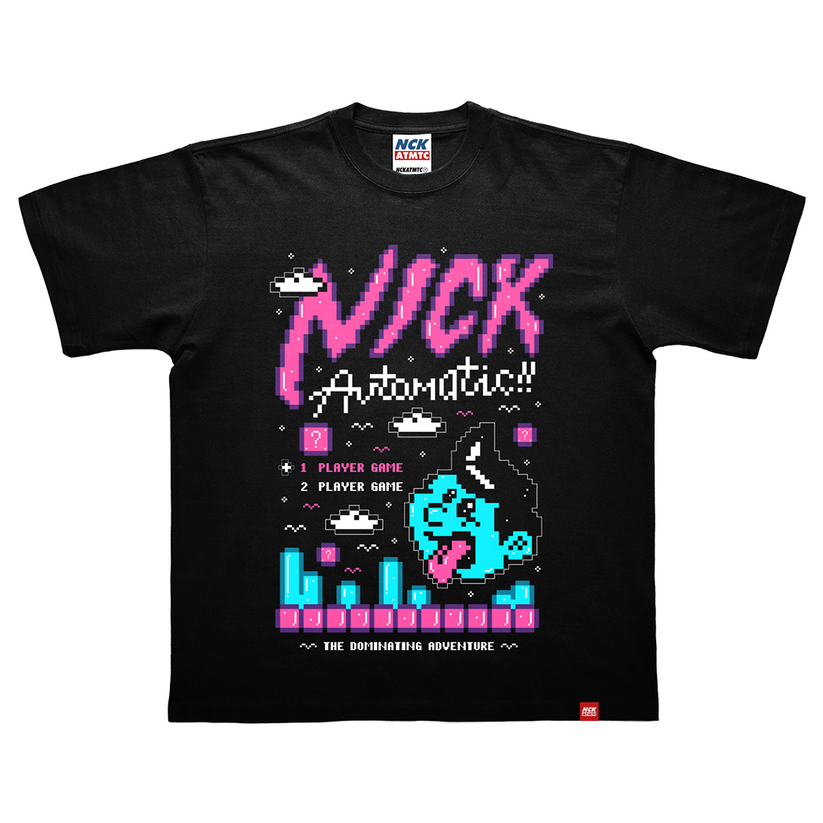 8-bit Adventure Tee - Black – Nick Automatic