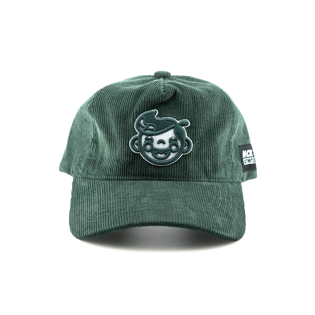 HKL Corduroy Baseball Cap - Forest Green