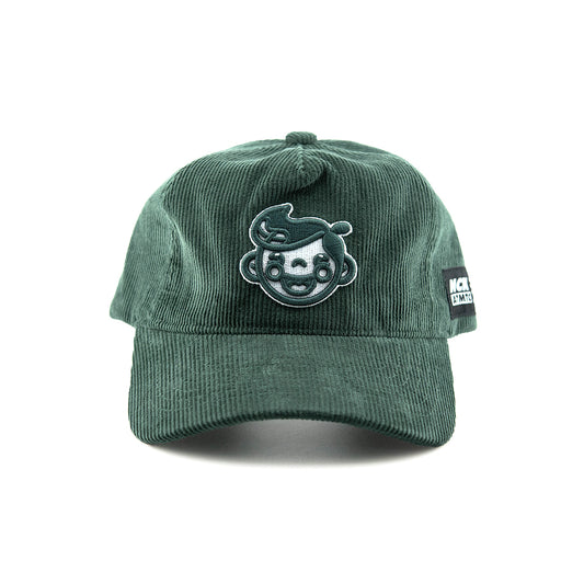 HKL Corduroy Baseball Cap - Forest Green