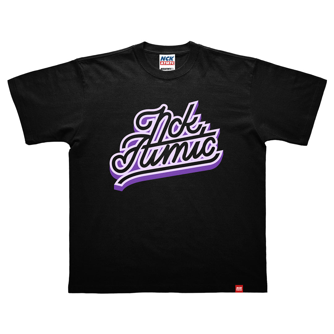 Block Hard Script Tee - Black