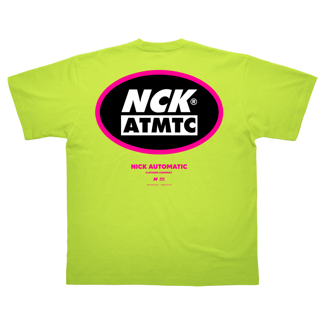 Block Badge Tee - Plasma Green