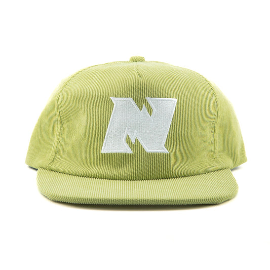 N Logo Corduroy Strapback  - Lime