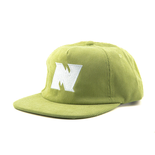 N Logo Corduroy Strapback  - Lime