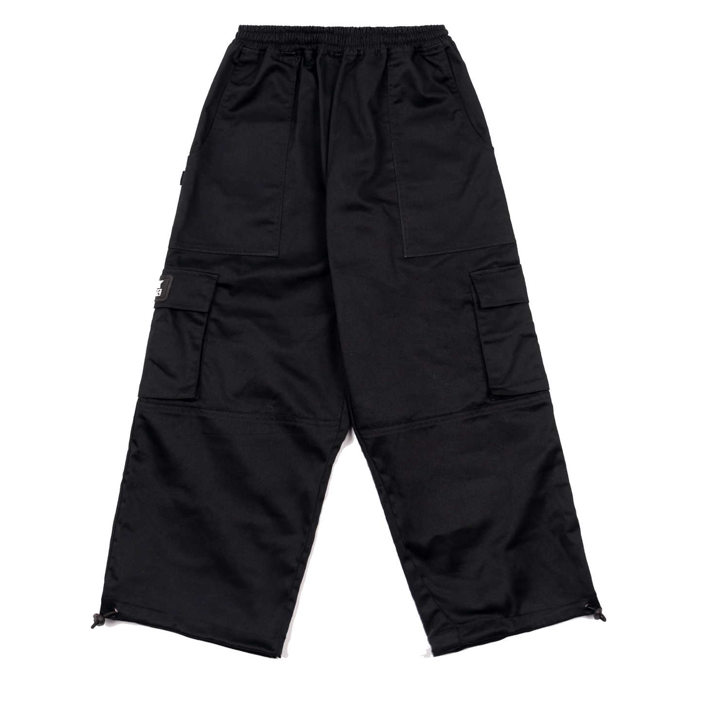 Throw up Cargo Parachute Pants (Black)