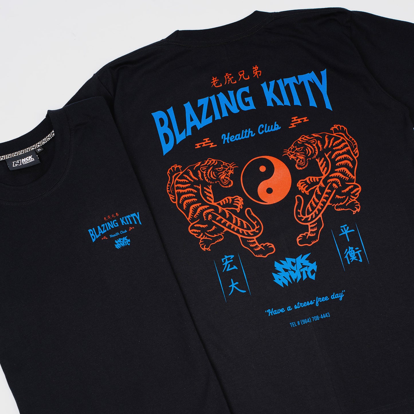 BLAZING KITTY Black T-shirt