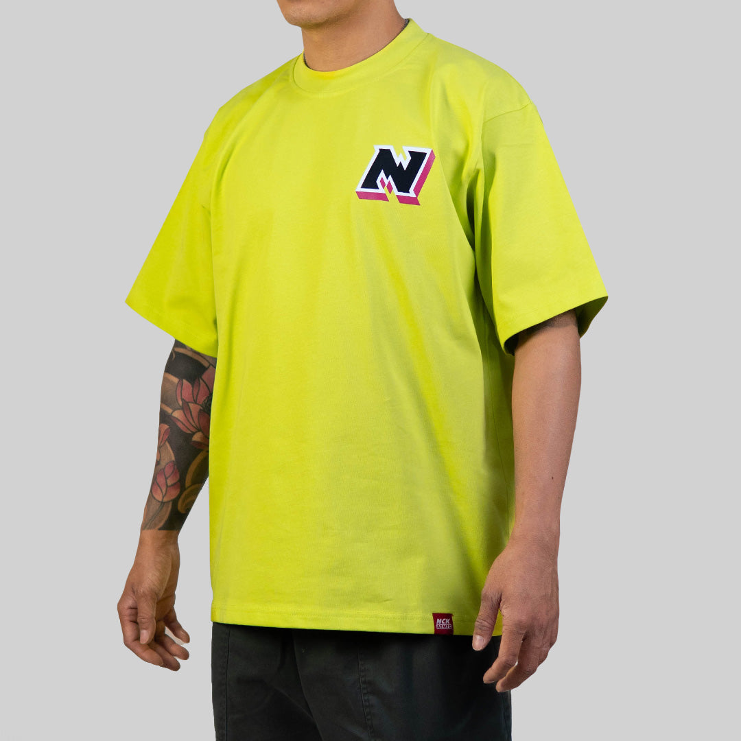 Block Badge Tee - Plasma Green