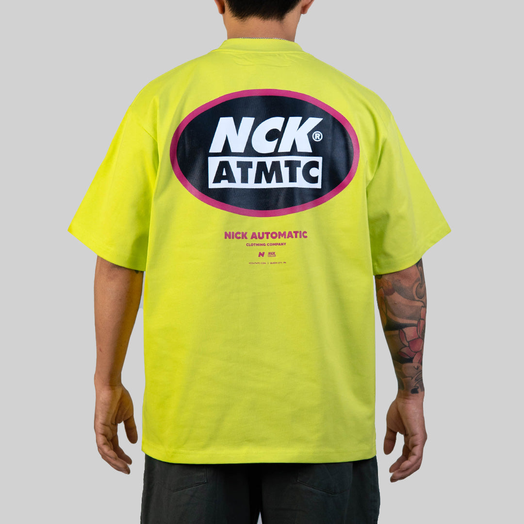 Block Badge Tee - Plasma Green