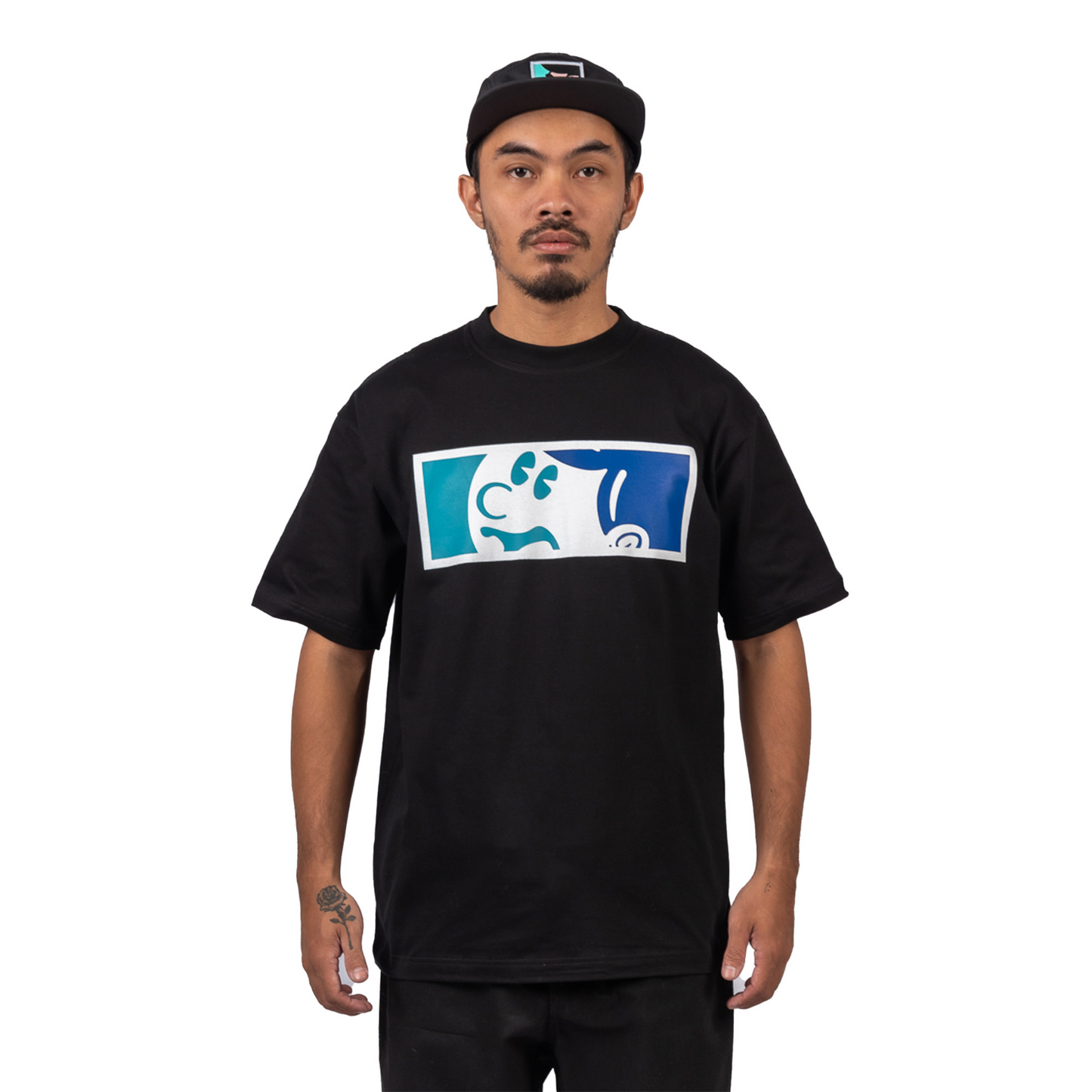 Major League Night Aqua Tee (Black)